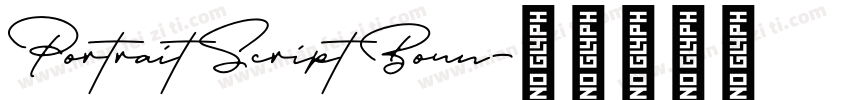 Portrait Script Boun字体转换